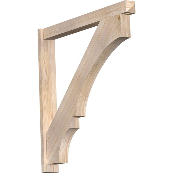 Ekena Millwork Balboa Arts & Crafts Smooth Outlooker, Douglas Fir, 5 1/2"W x 46"D x 46"H OUT06X46X46BOA03SDF - main